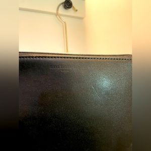 Karl Lagerfeld black wristlet bag pouch